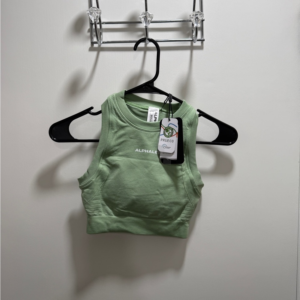 Alphalete Women's Green Crop Top